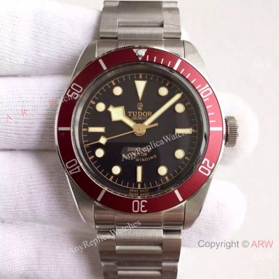 Swiss Copy Tudor Geneve ETA2824 Watch SS Red Dial / Red Bezel